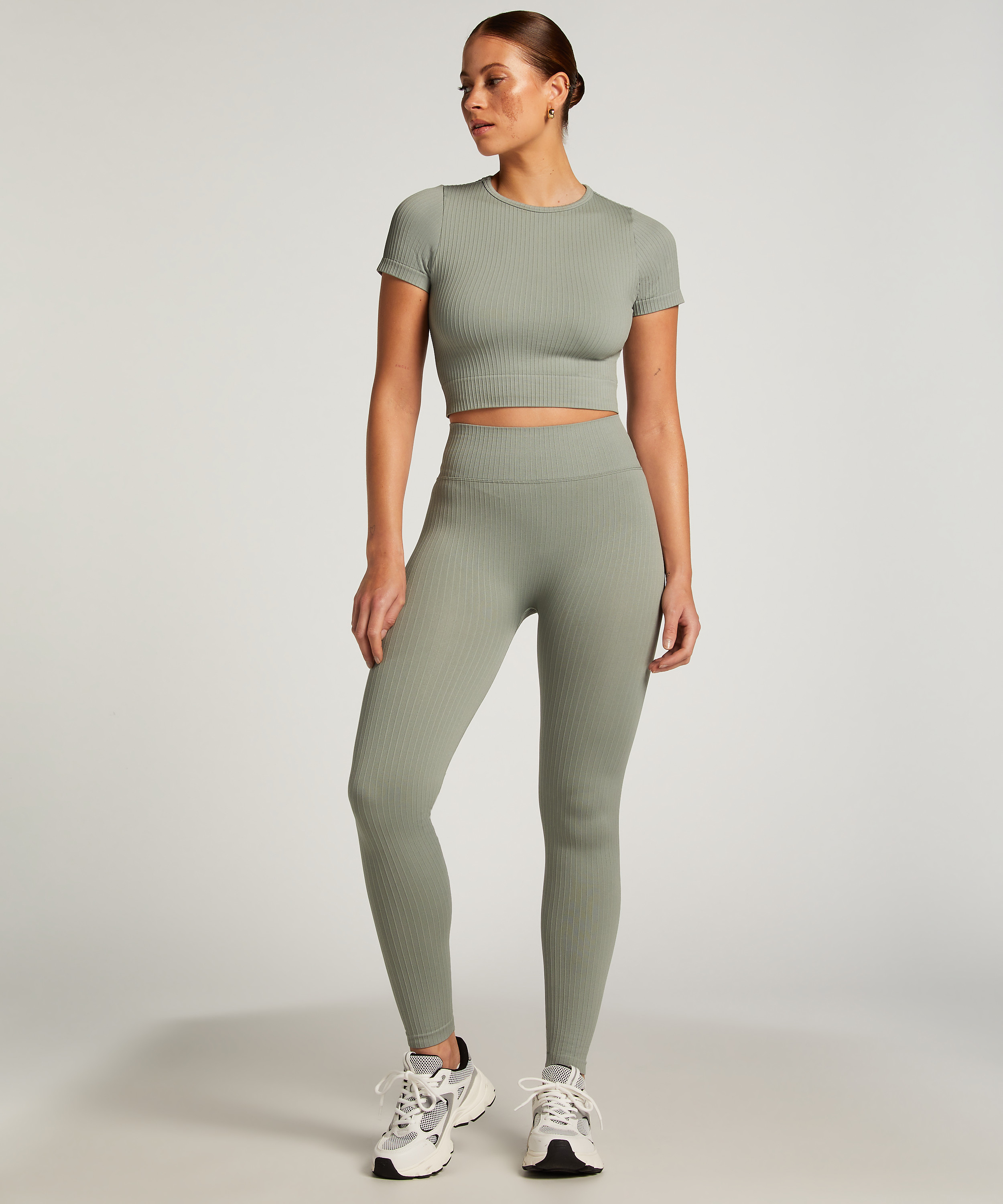 HKMX Sport cropped top Seamless, Vert, main