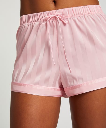 Short de pyjama Satin, Rose