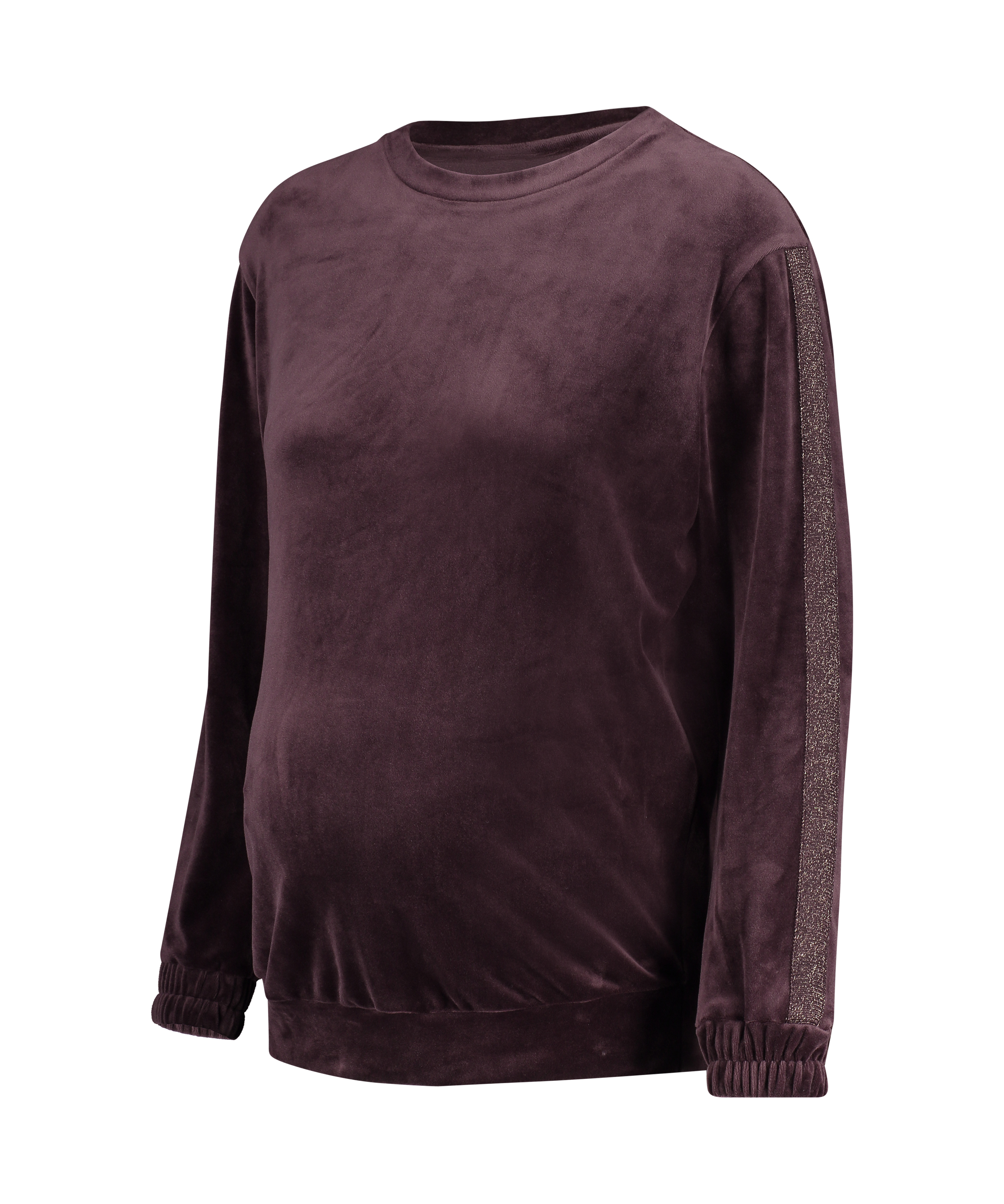 Top de grossesse en velours Shimmer, Violet, main