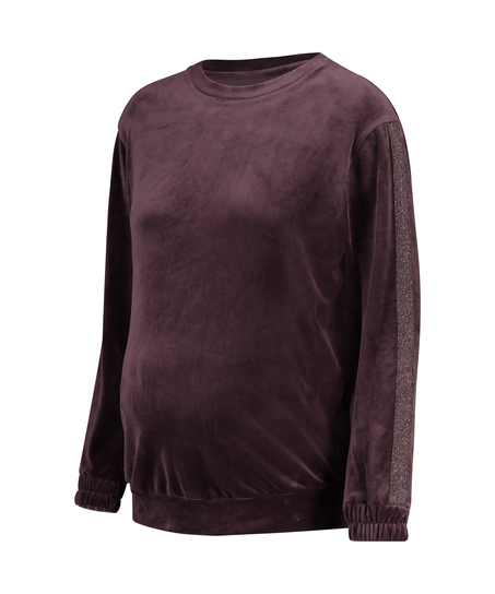 Top de grossesse en velours Shimmer, Violet