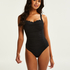 Maillot de bain Scallop, Noir