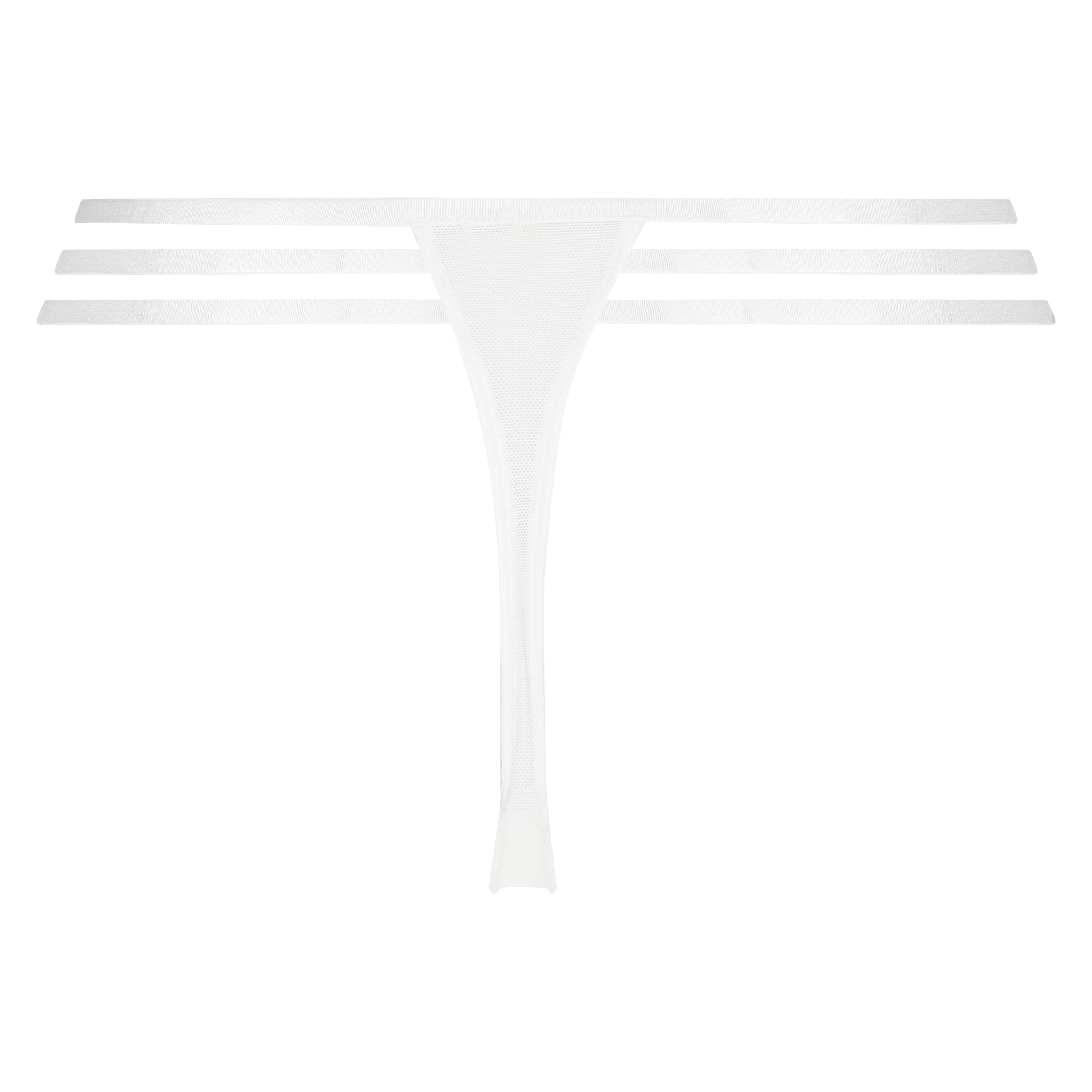 Tanga string Lillian, Blanc, main