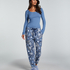 Pantalon de pyjama Jersey, Bleu