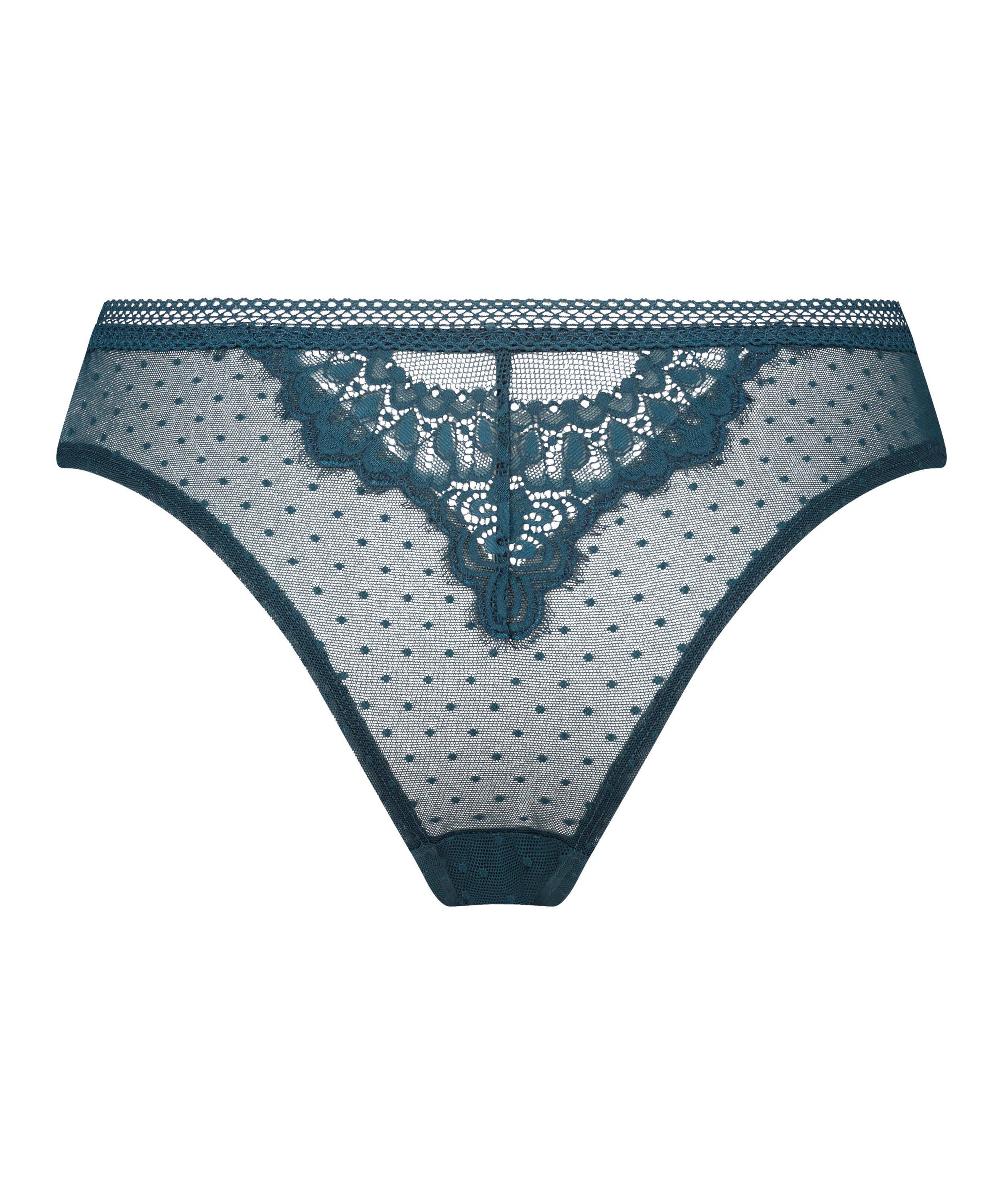 Slip brésilien Bessie, Bleu, main