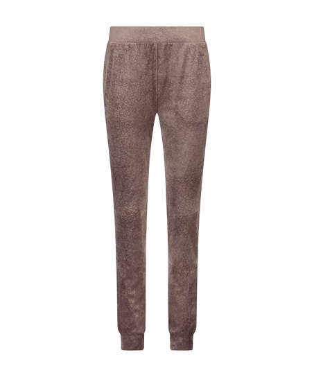 Pantalon de jogging Velours, Marron