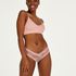 Slip brésilien V-shape Mesh, Rose