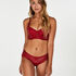 Soutien-gorge &agrave; bretelles pr&eacute;form&eacute; longline Nofee, Rouge