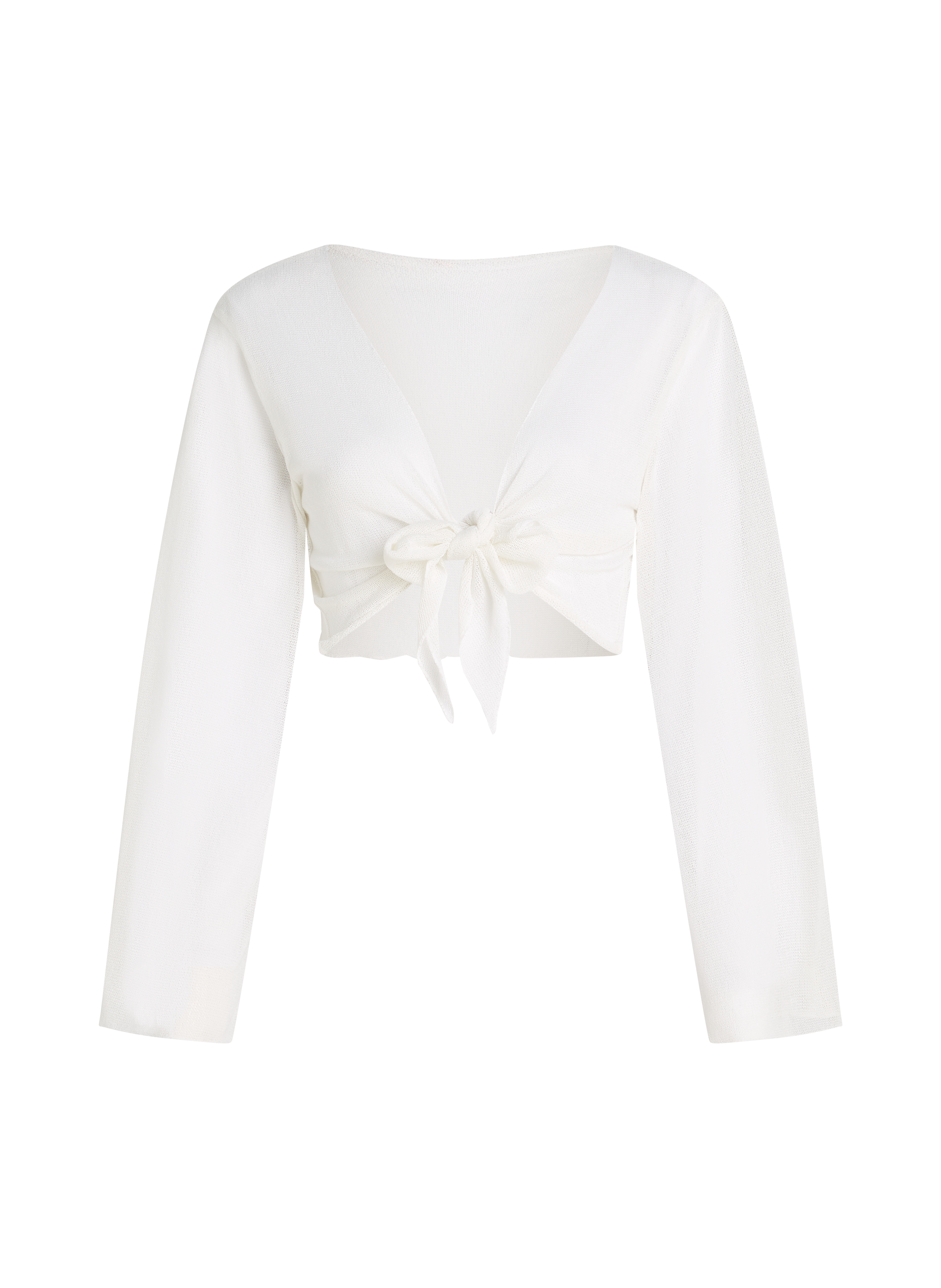 Débardeur de plage en maille, Blanc, main