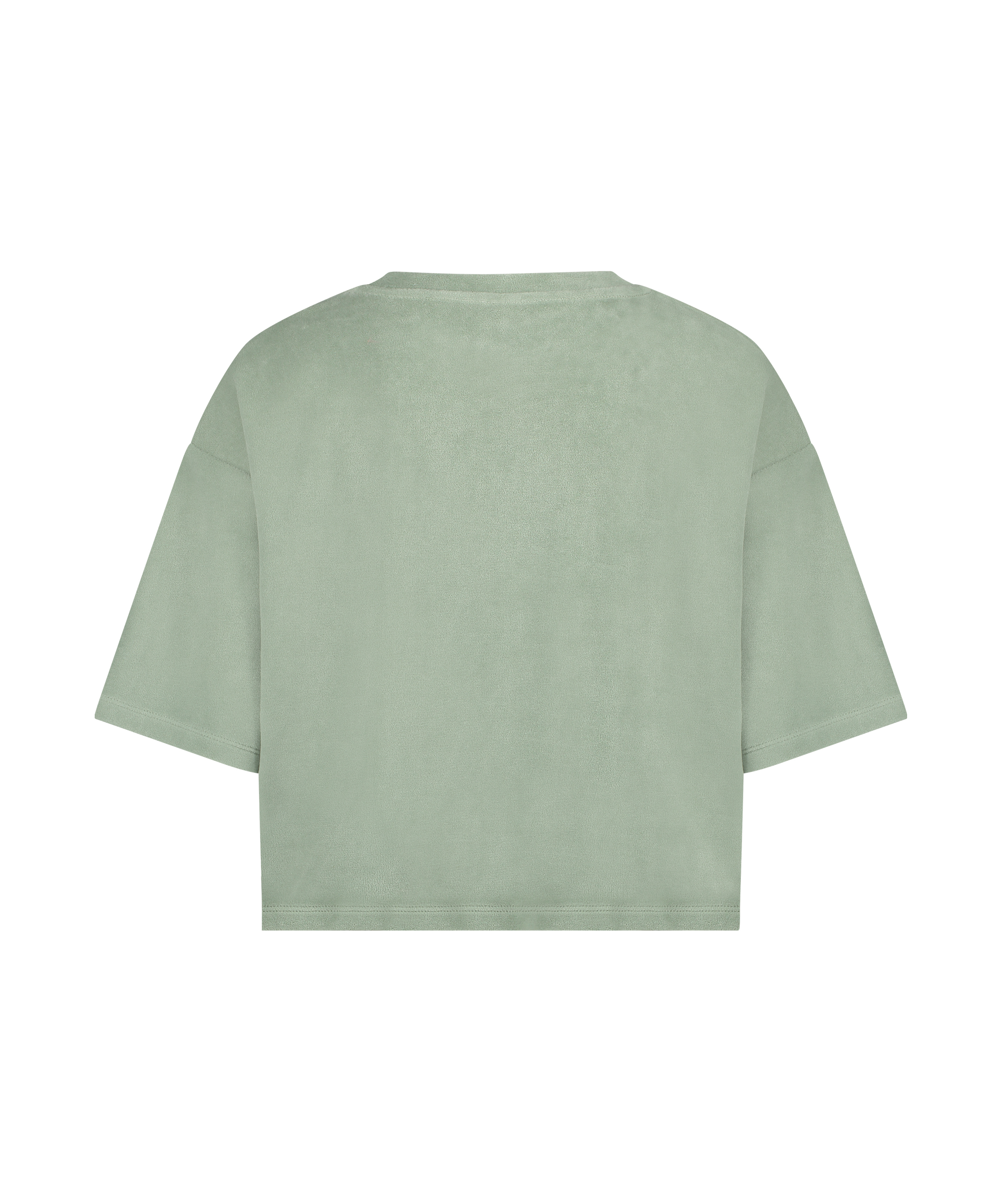 Top velours manches courtes, Vert, main