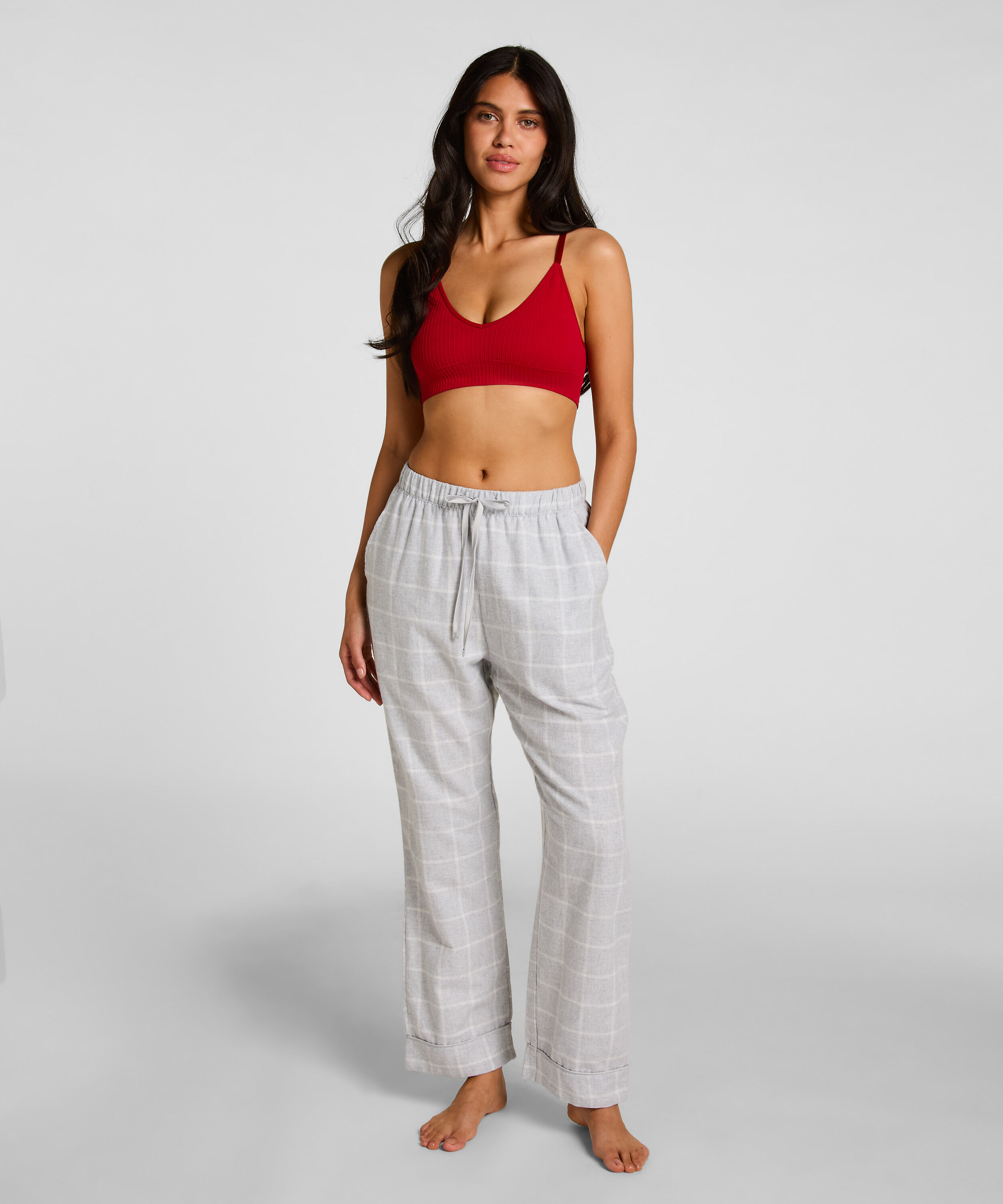 Pantalon de Pyjama Flanel, Gris