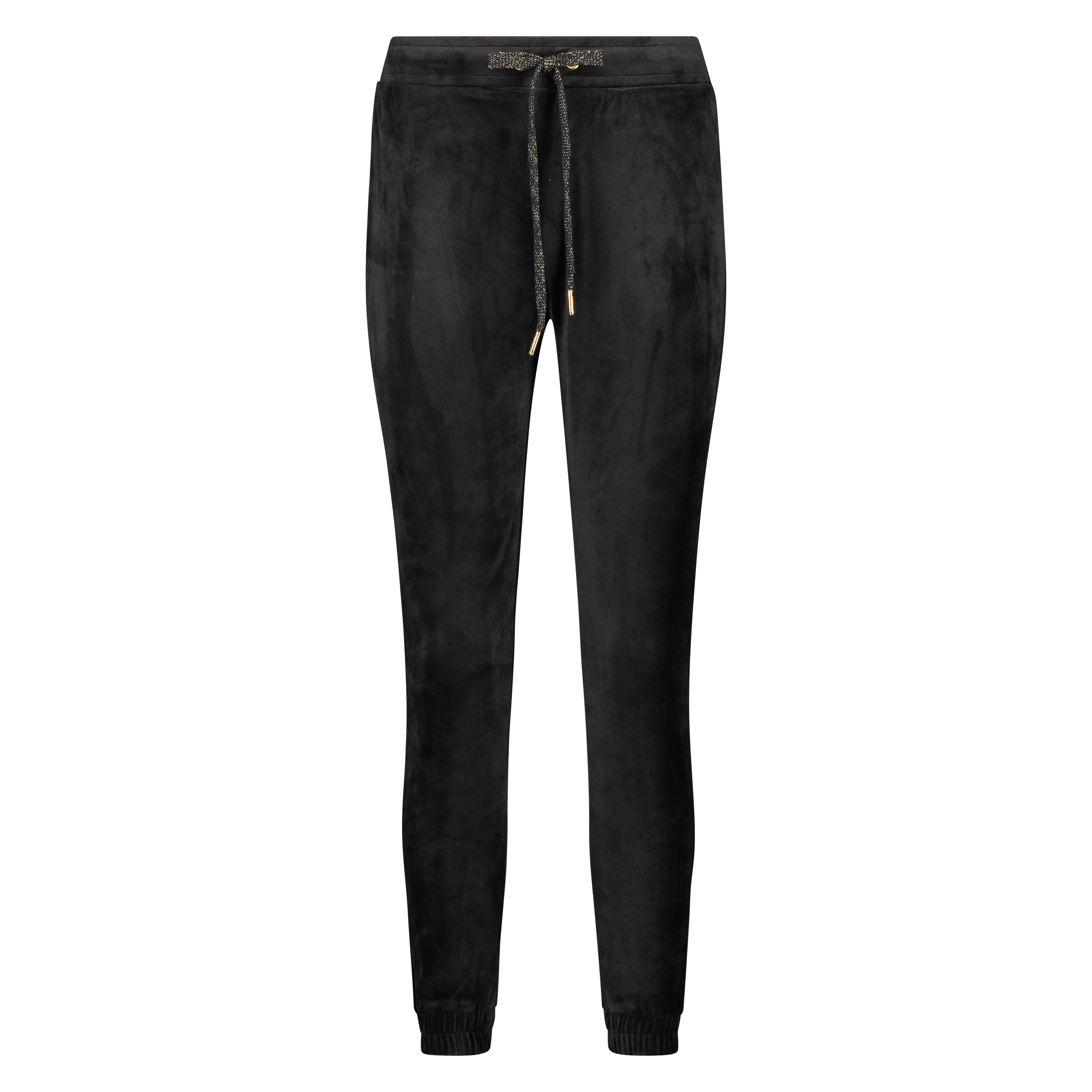 Pantalon de jogging Velours Lurex, Noir, main