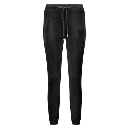 Pantalon de jogging Velours Lurex, Noir