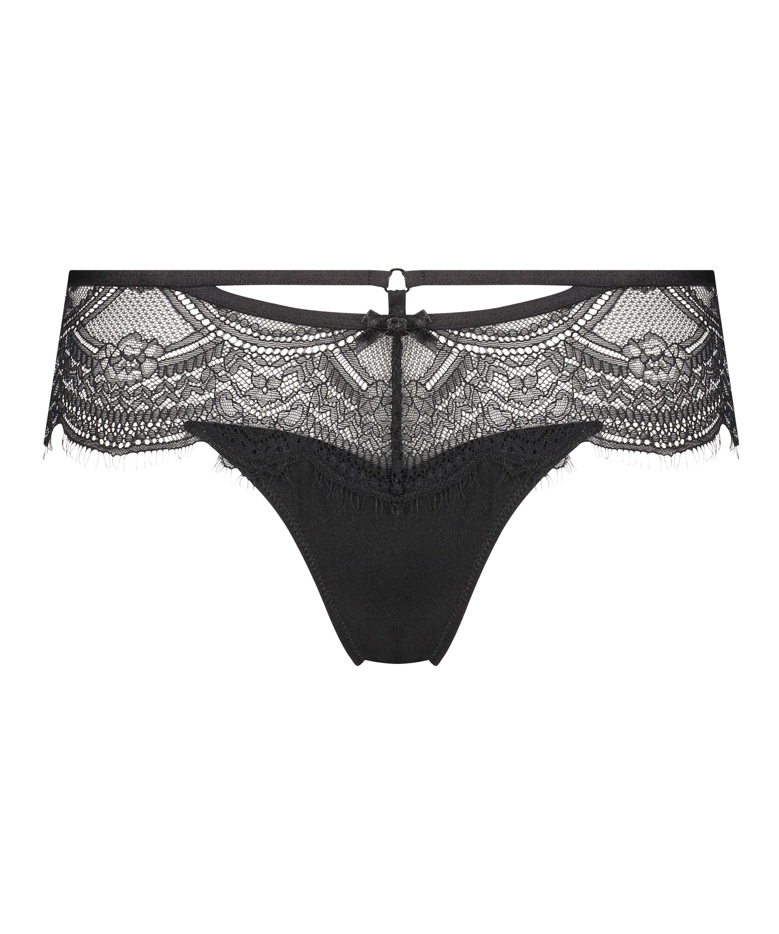 Boxer string Nathalie, Noir, main