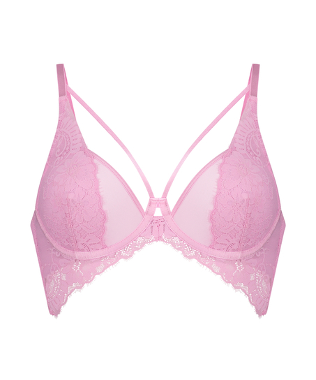 Soutien-gorge Longline non rembourré à armatures Milaan, Rose