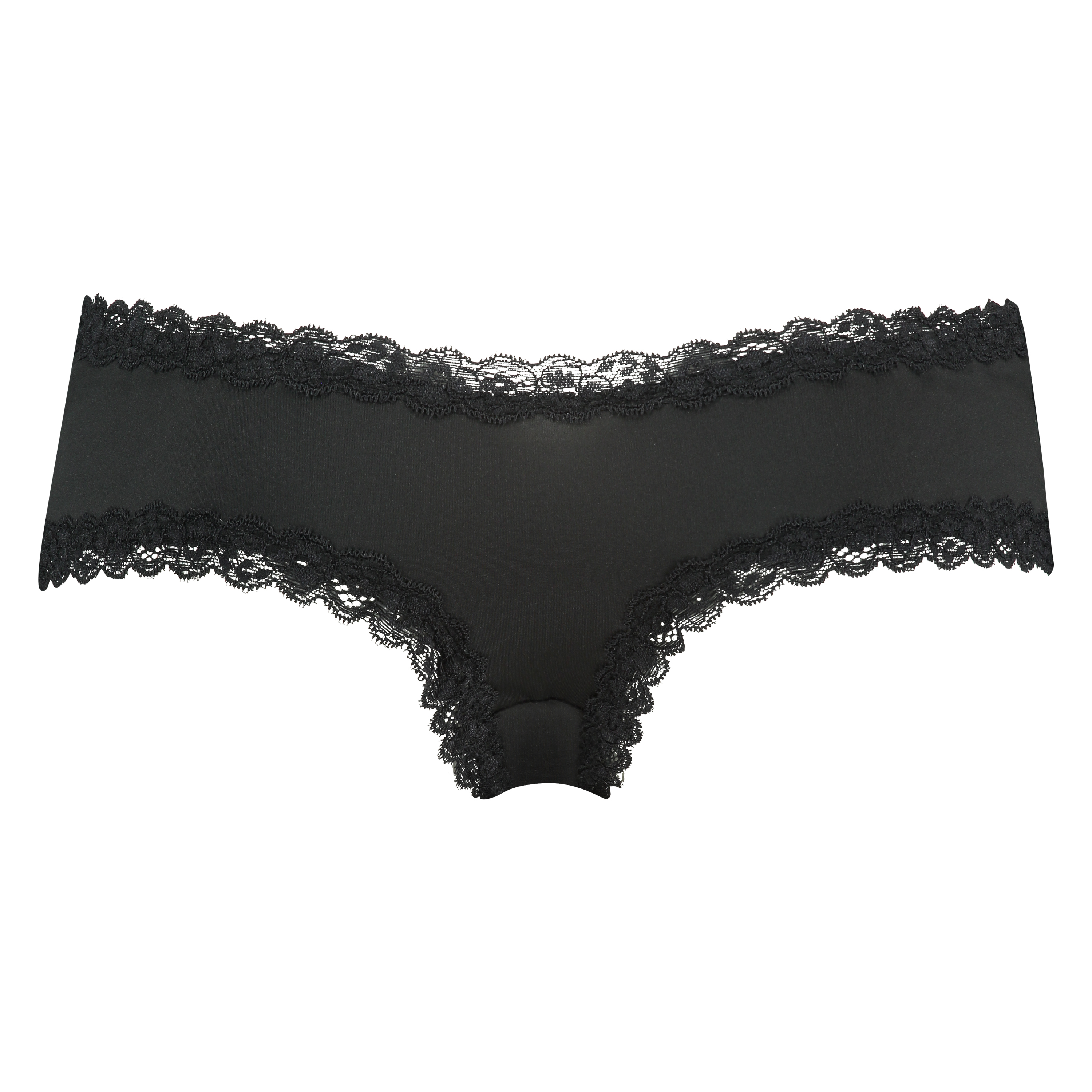 Slip br&eacute;silien V-shape micro, Noir, main