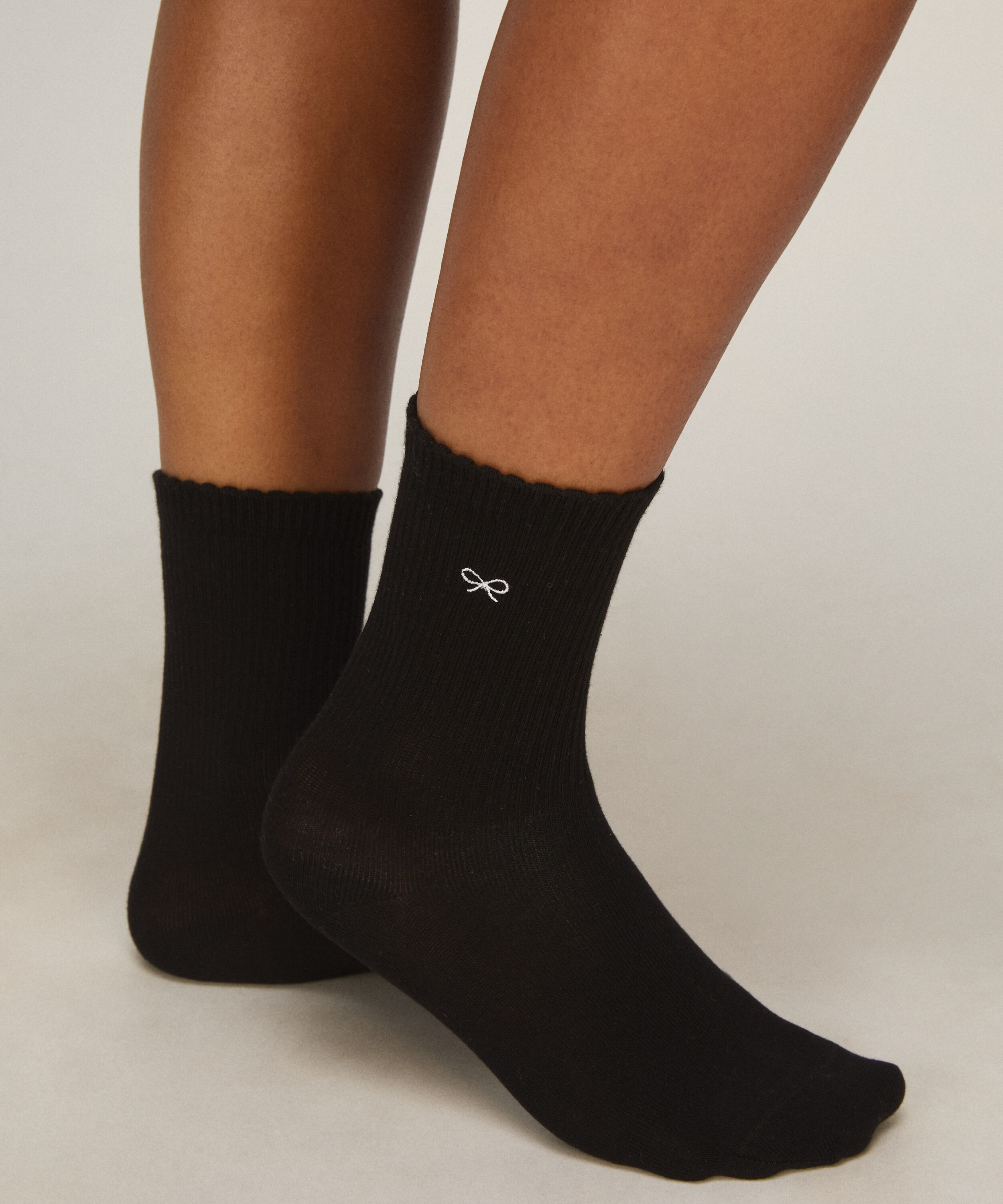 Lot de 2 Paires de Chaussettes Crew en Coton, Blanc Lot de 2 Paires de Chaussettes Crew en Coton, Blanc