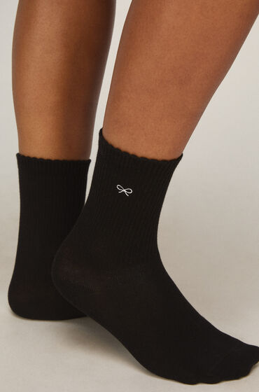 Hunkemöller Lot de 2 Paires de Chaussettes Crew en Coton Blanc