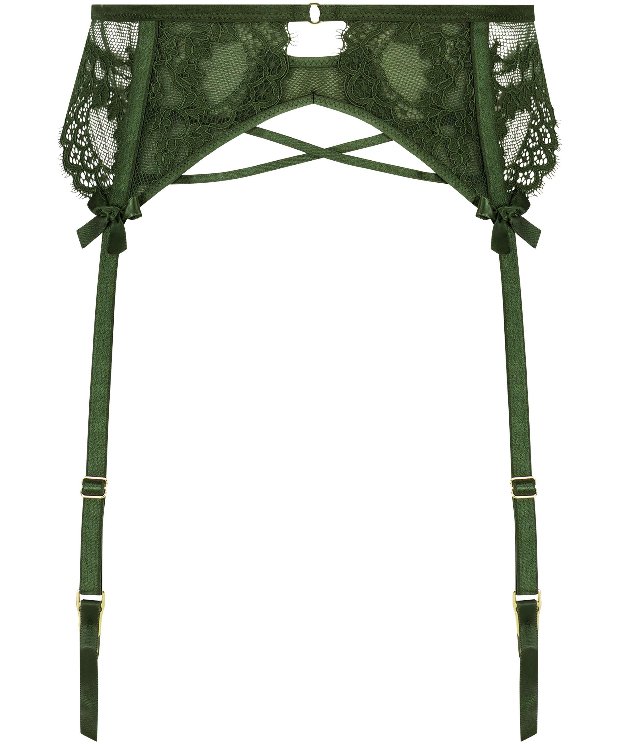 Porte-jarretelles Miley, Vert, main