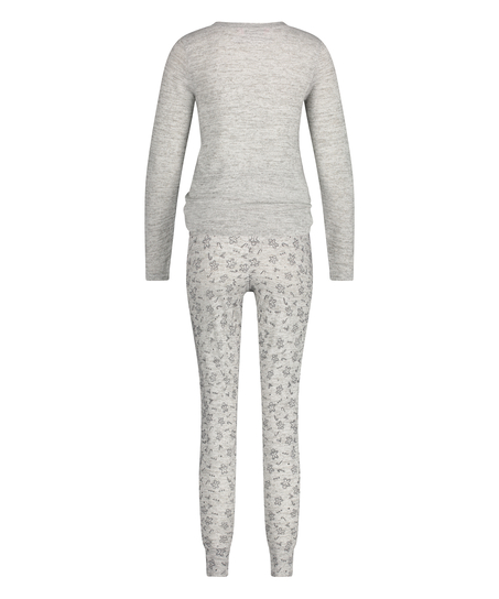 Coffret cadeau Pyjama long Jersey, Gris