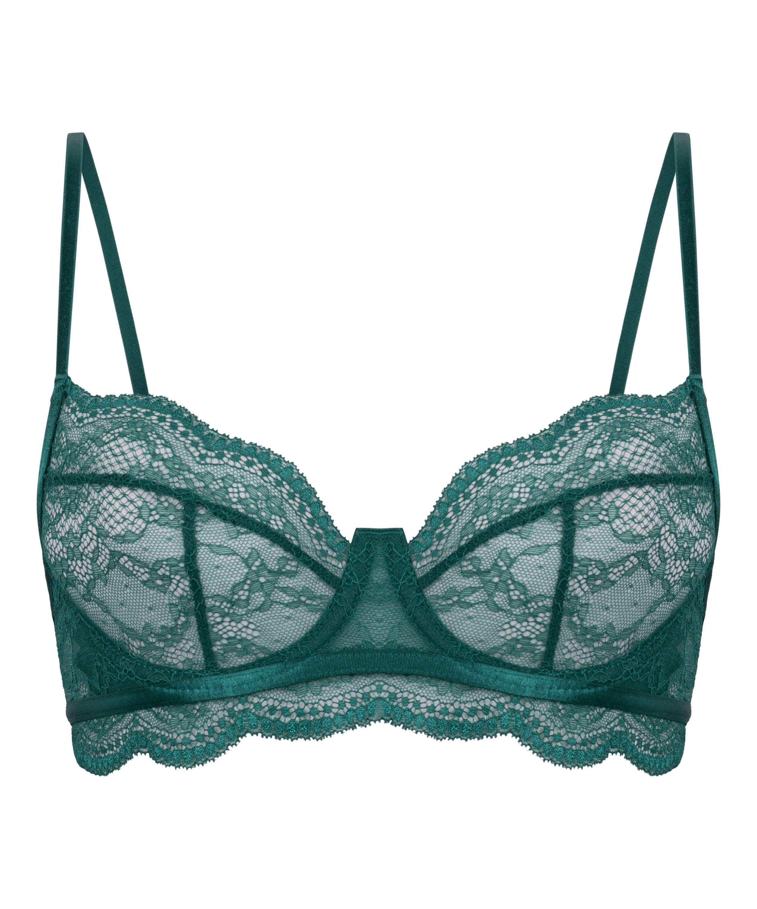 Soutien-gorge non-rembourré à armatures Isabelle, Vert, main