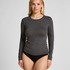 Haut à manches longues en coton doux, Gris