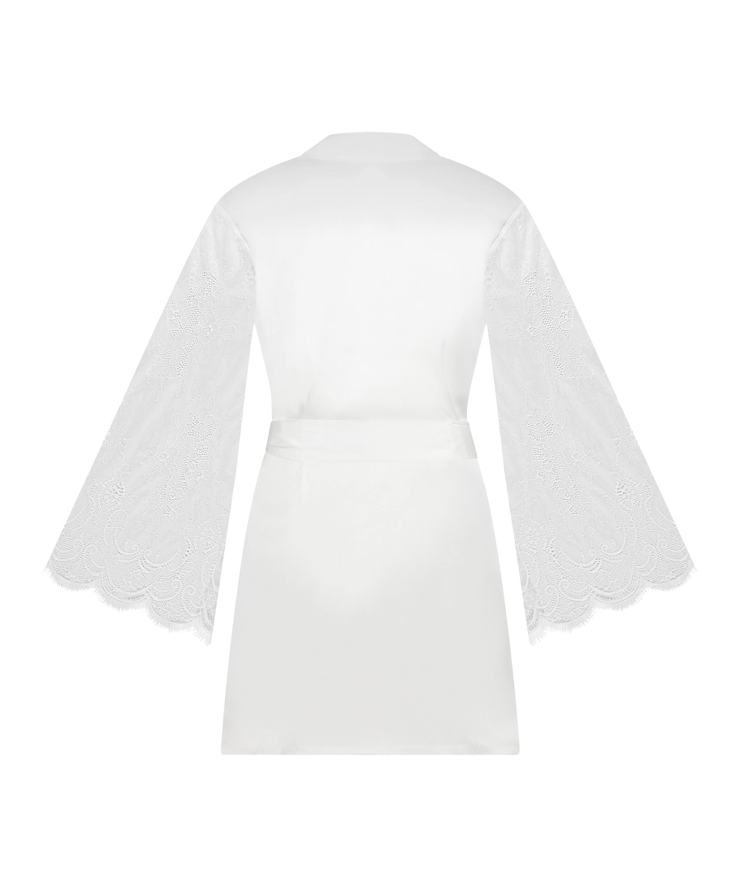 Kimono Satin, Blanc, main