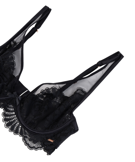 Soutien-gorge à armatures non-rembourré Poppy, Noir