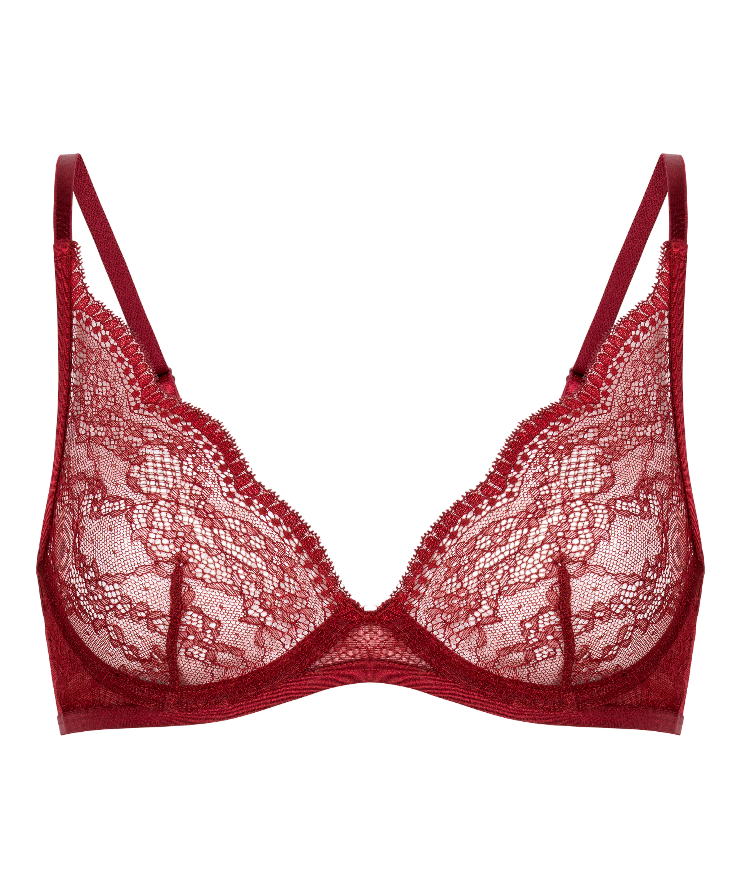 Soutien-gorge à armatures non-préformé Isabelle, Rouge, main