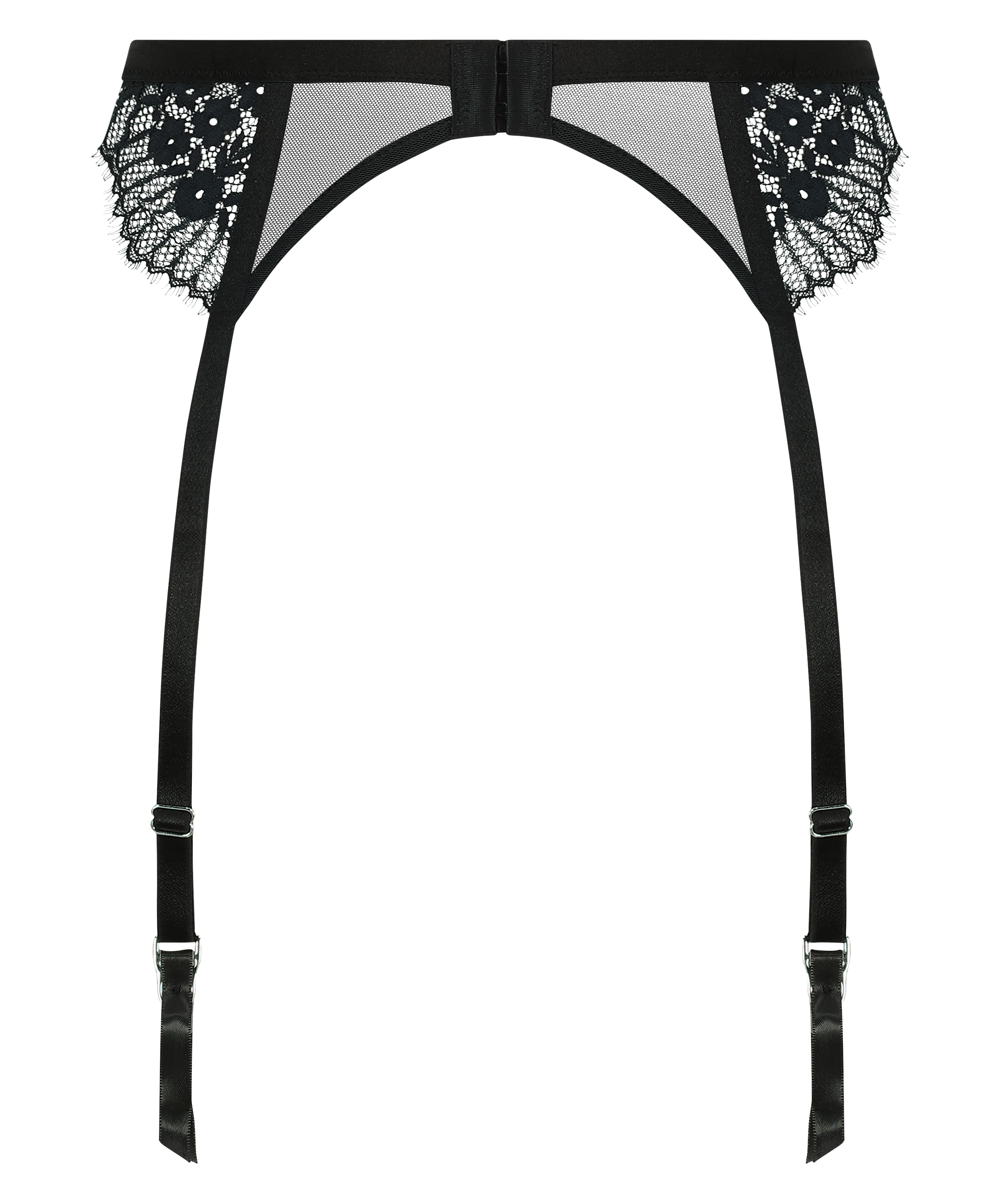 Porte-jarretelles Daphne, Noir, main