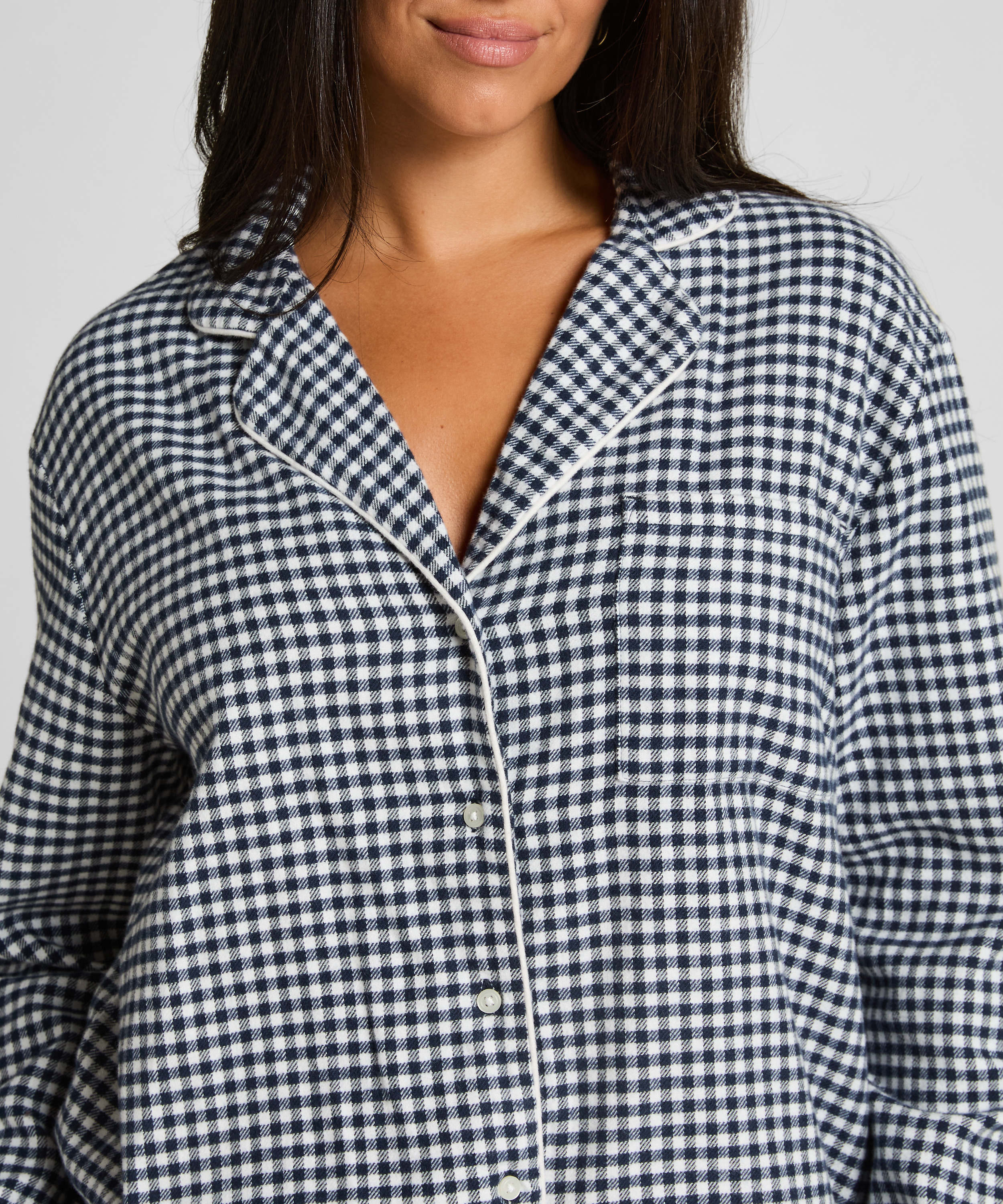 Haut de pyjama Flanel Essentials, Bleu, main