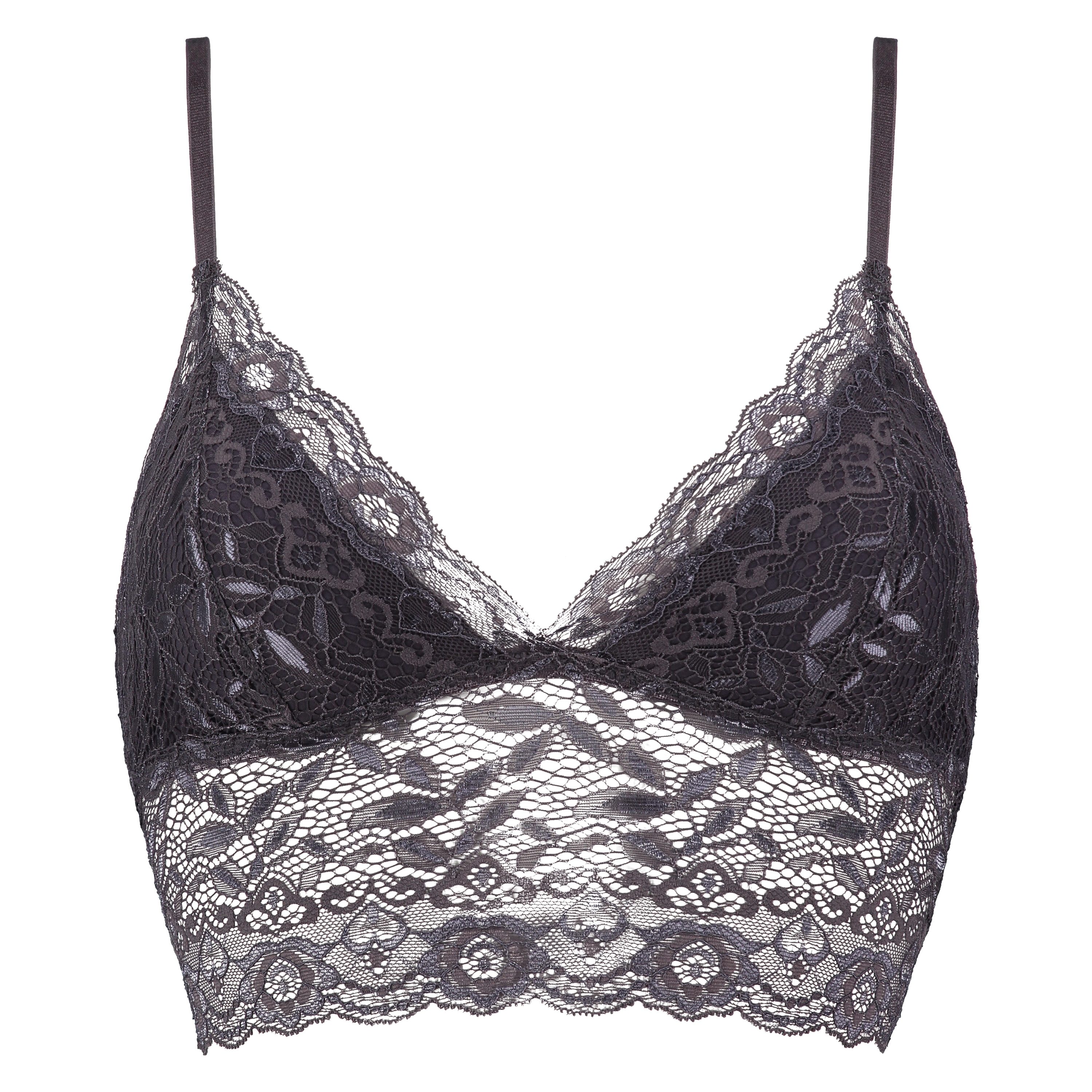 Brassi&egrave;re longline Fancy, Gris, main