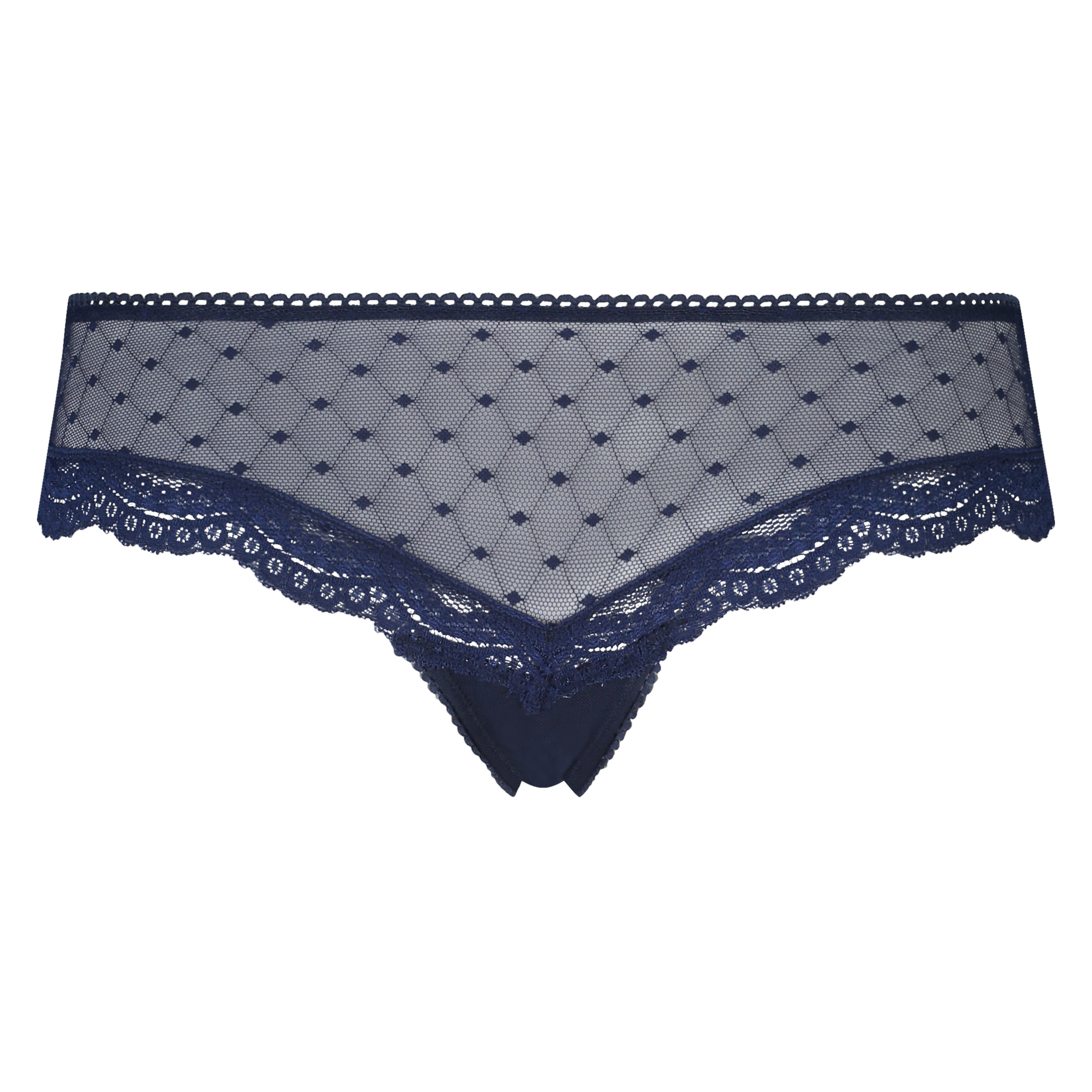 Slip brésilien Carly, Bleu, main