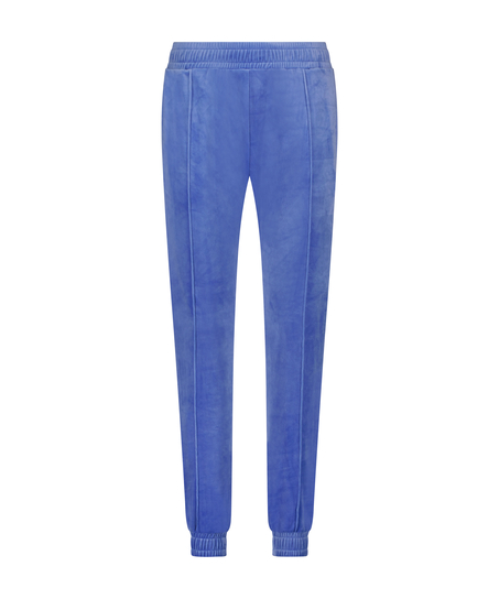 Pantalon de jogging Velours, Bleu