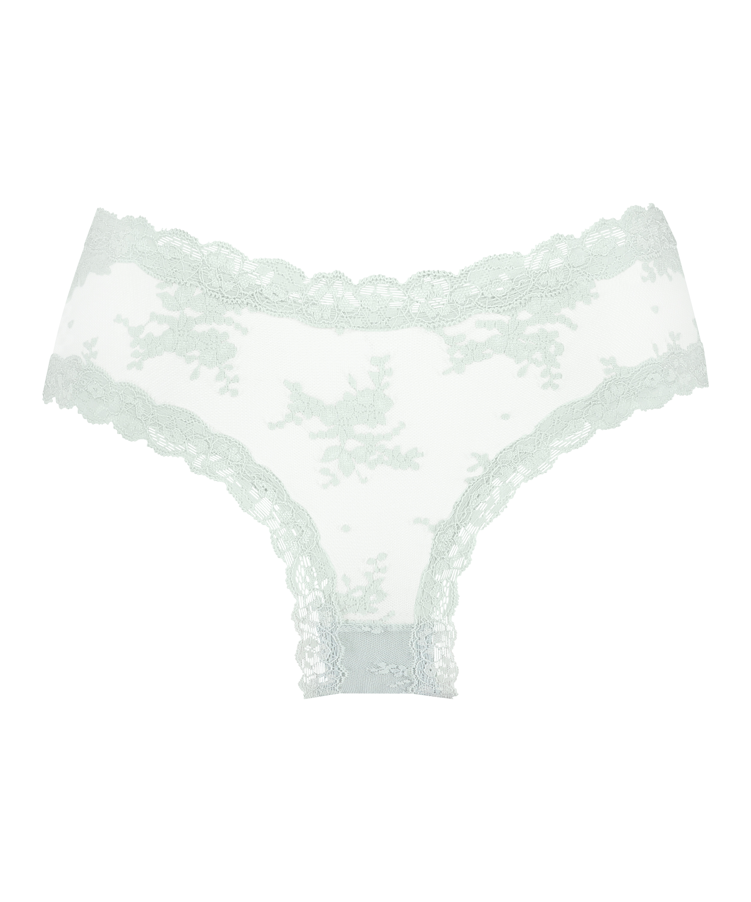 Slip brésilien V-shape Mesh, Vert, main