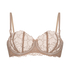 Soutien-gorge à armatures non-préformé longline Anya, Marron