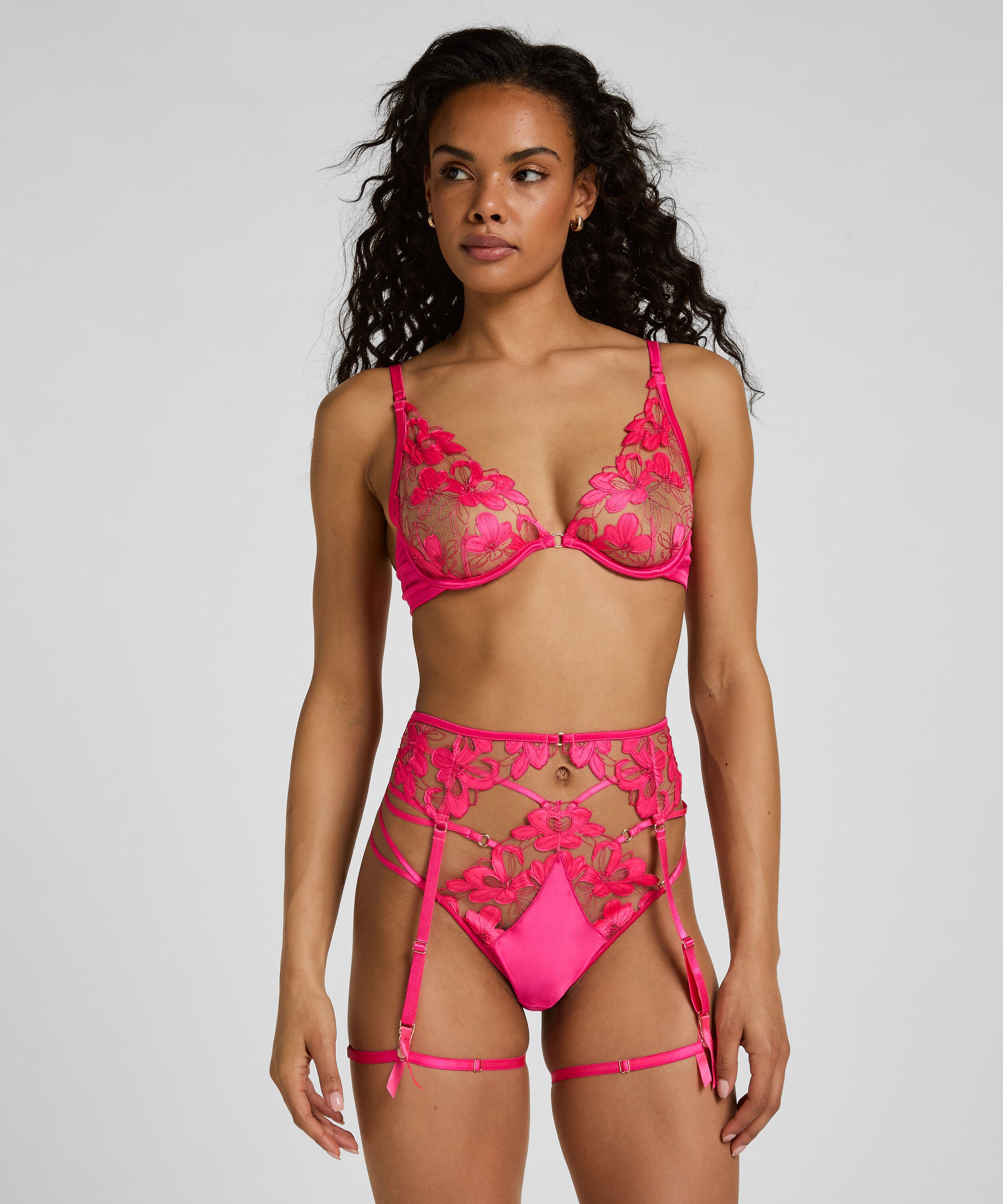 Porte-jarretelles Beatrice, Rose