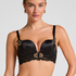 Soutien-gorge à armatures longline push-up préformé Avela, Noir