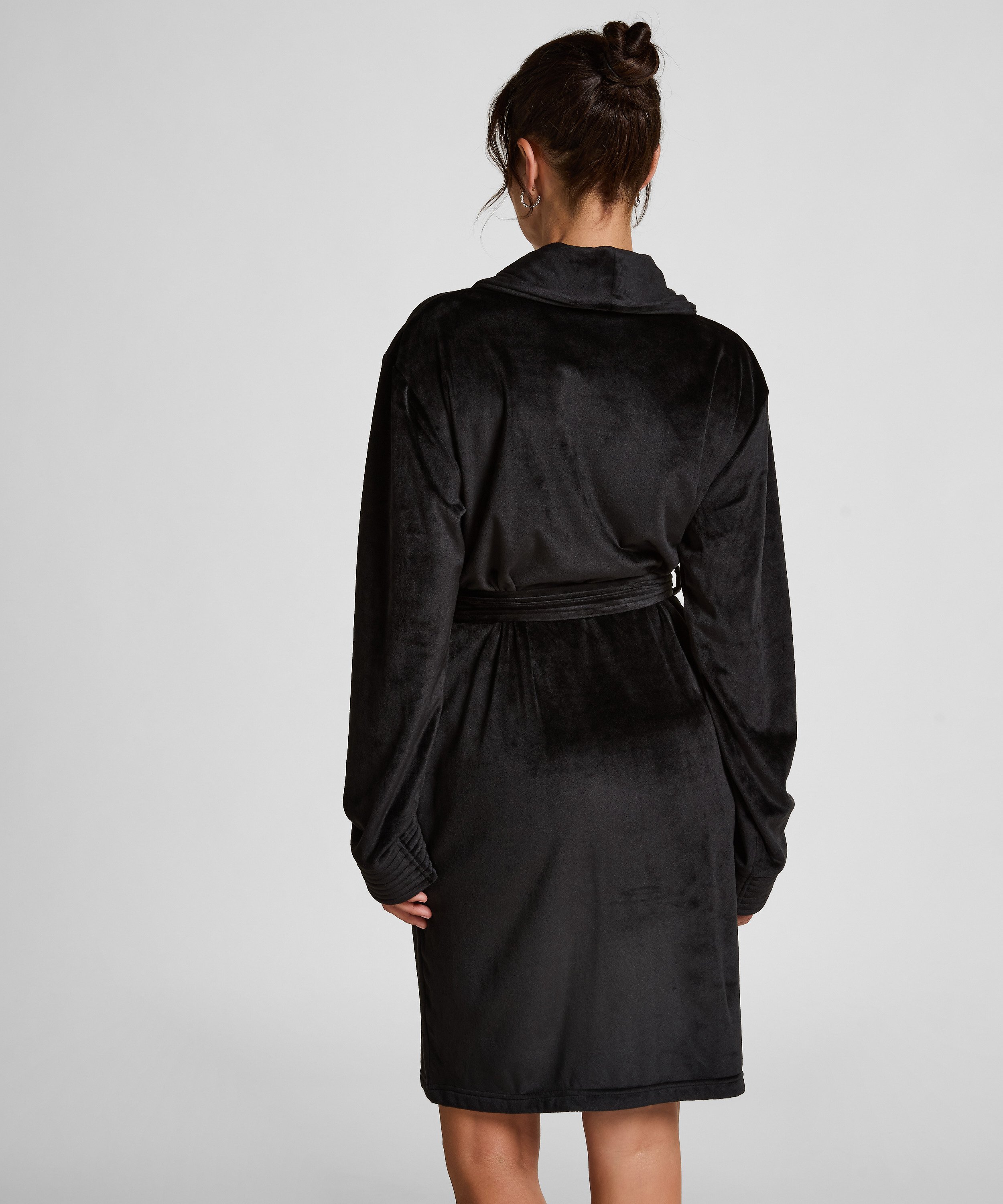 Peignoir Velours, Noir, main
