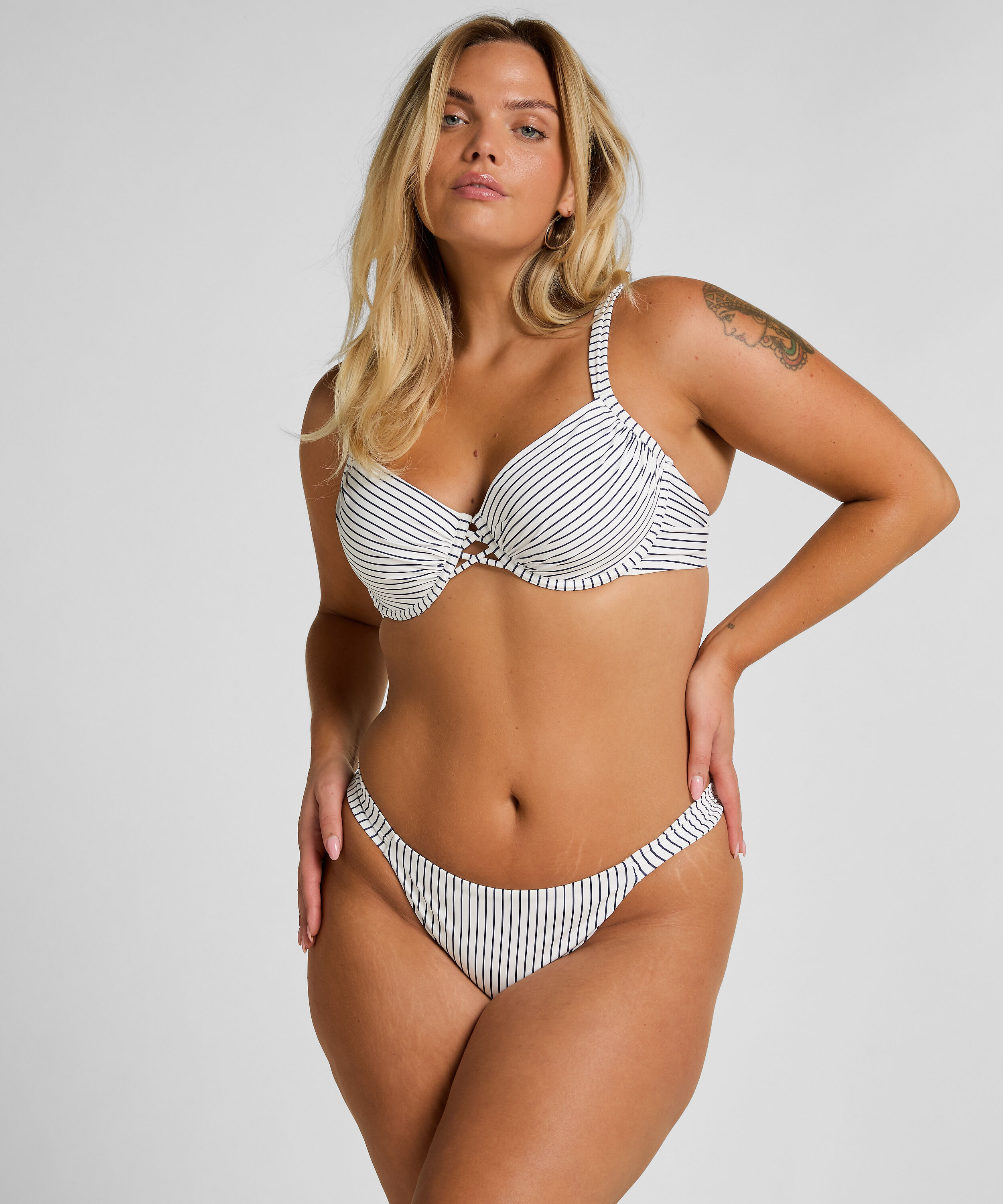 Haut de Bikini Armaturé Rembourré Stripes