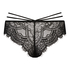 Slip brésilien échancré Sian, Noir