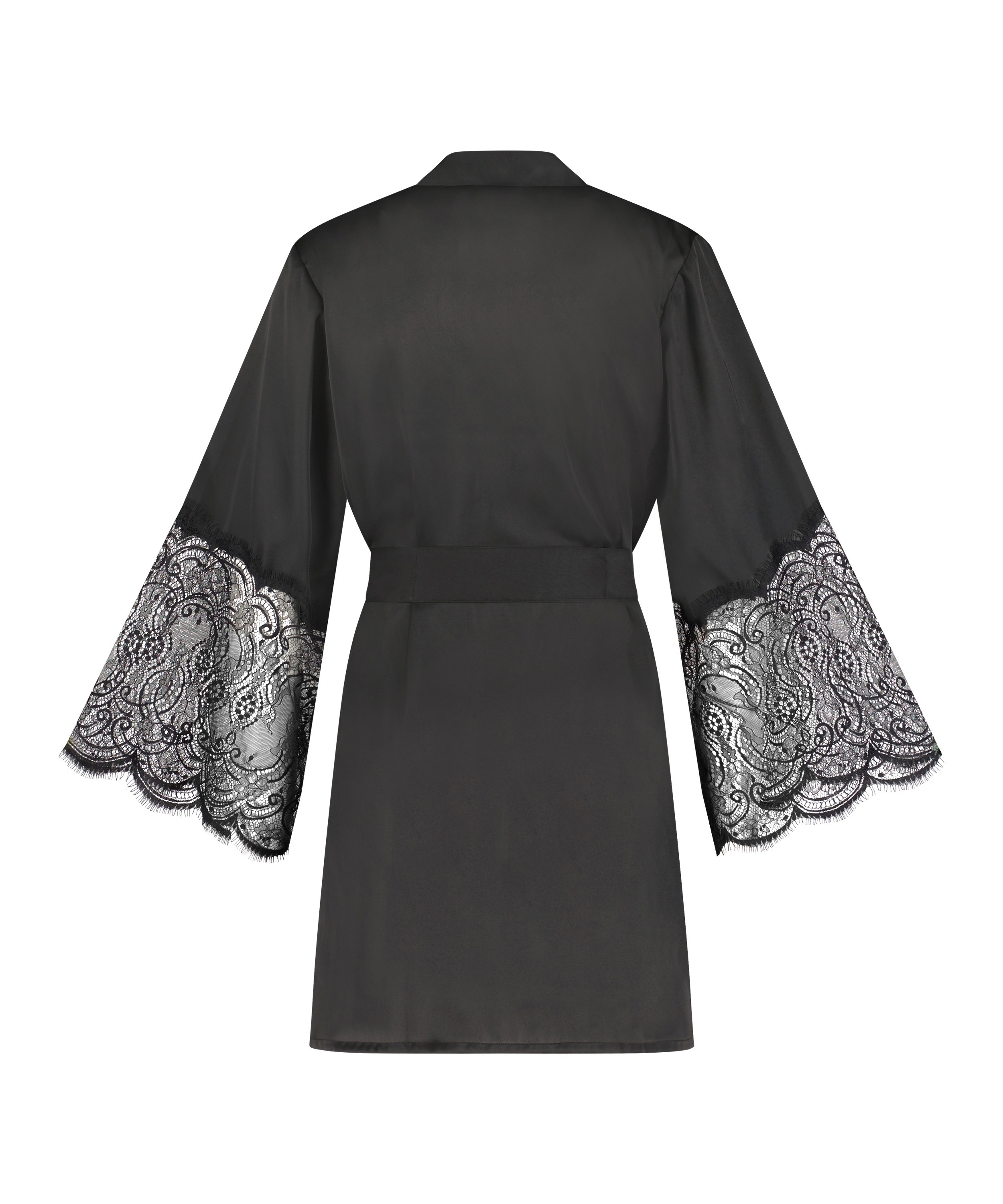 Kimono Satin, Noir, main