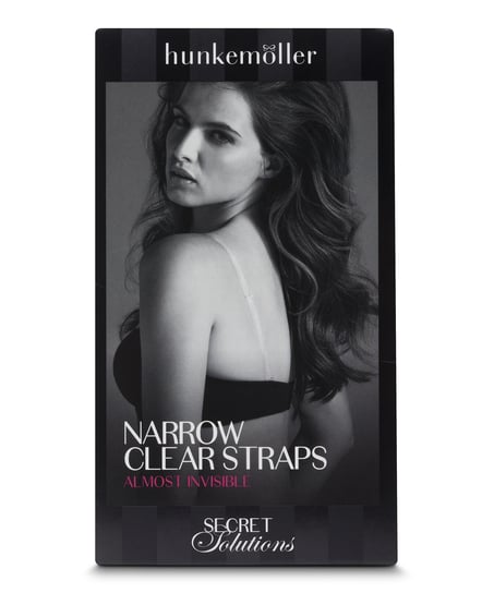 Bretelles de soutien-gorge transparentes, Blanc