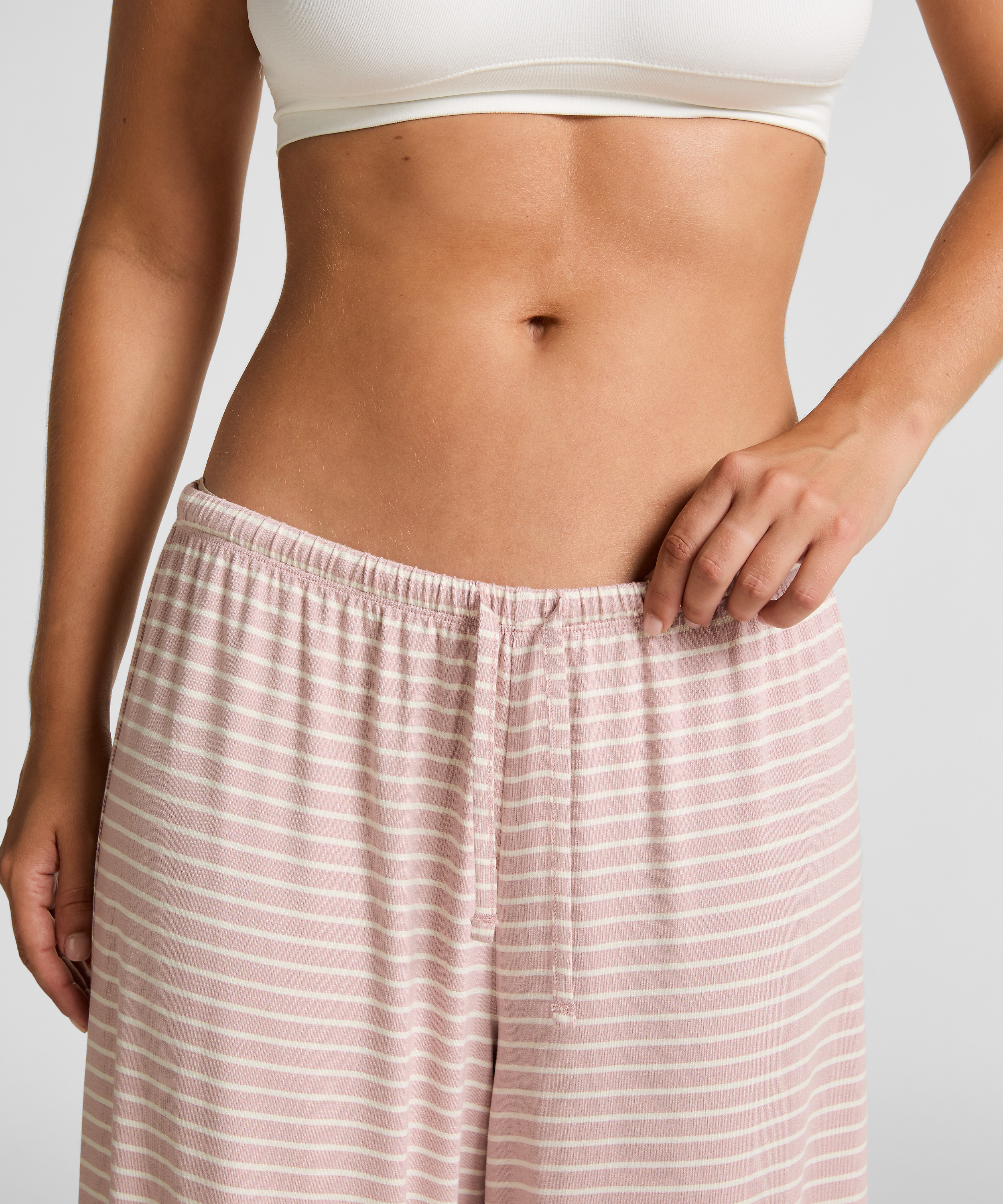 Pantalon en jersey, Rose, main