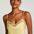 Haut de camisole Satin Dentelle, Jaune