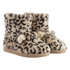 Pantoufles Leopard Print Boot, Beige