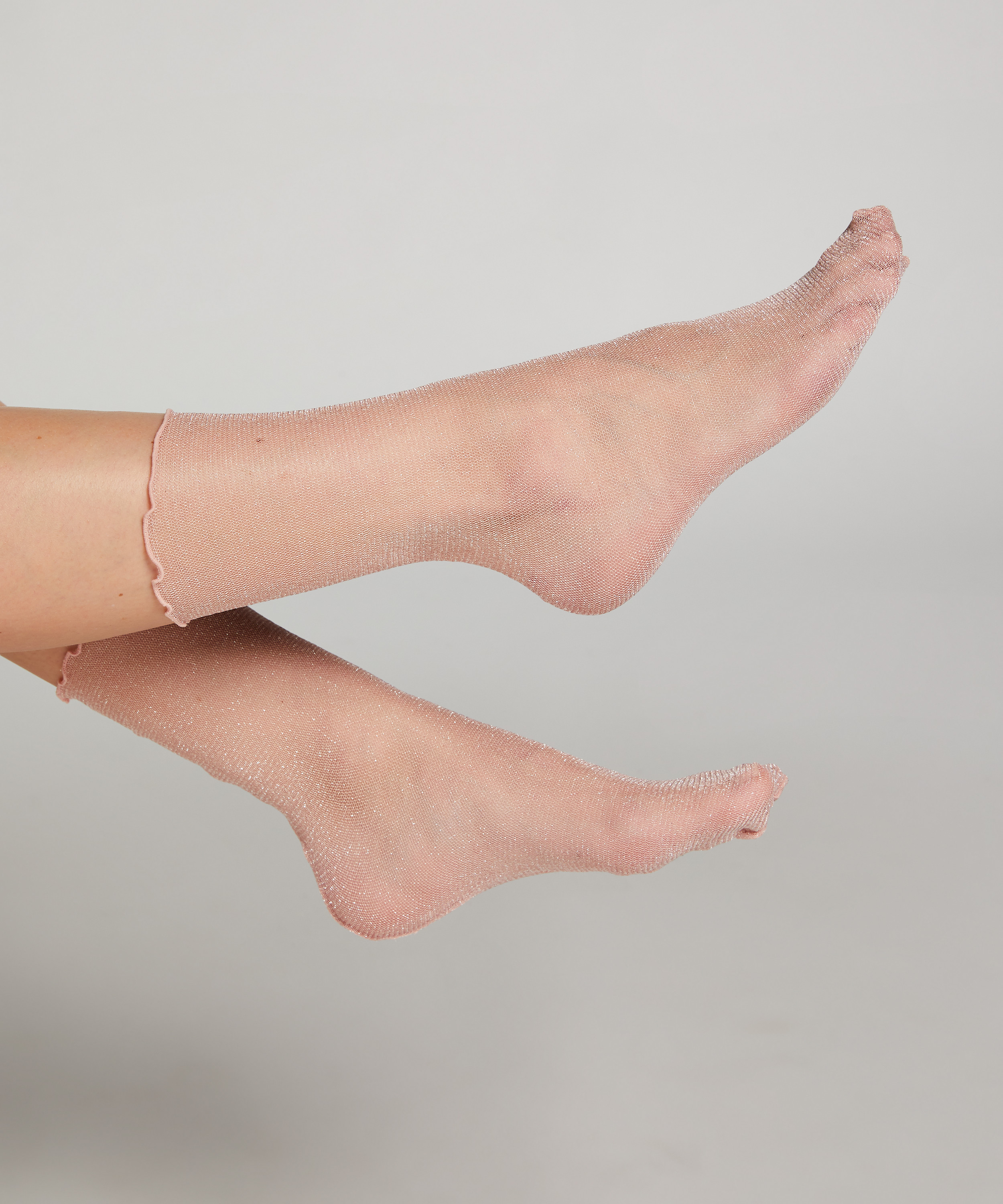 Chaussettes Glitter, Rose, main