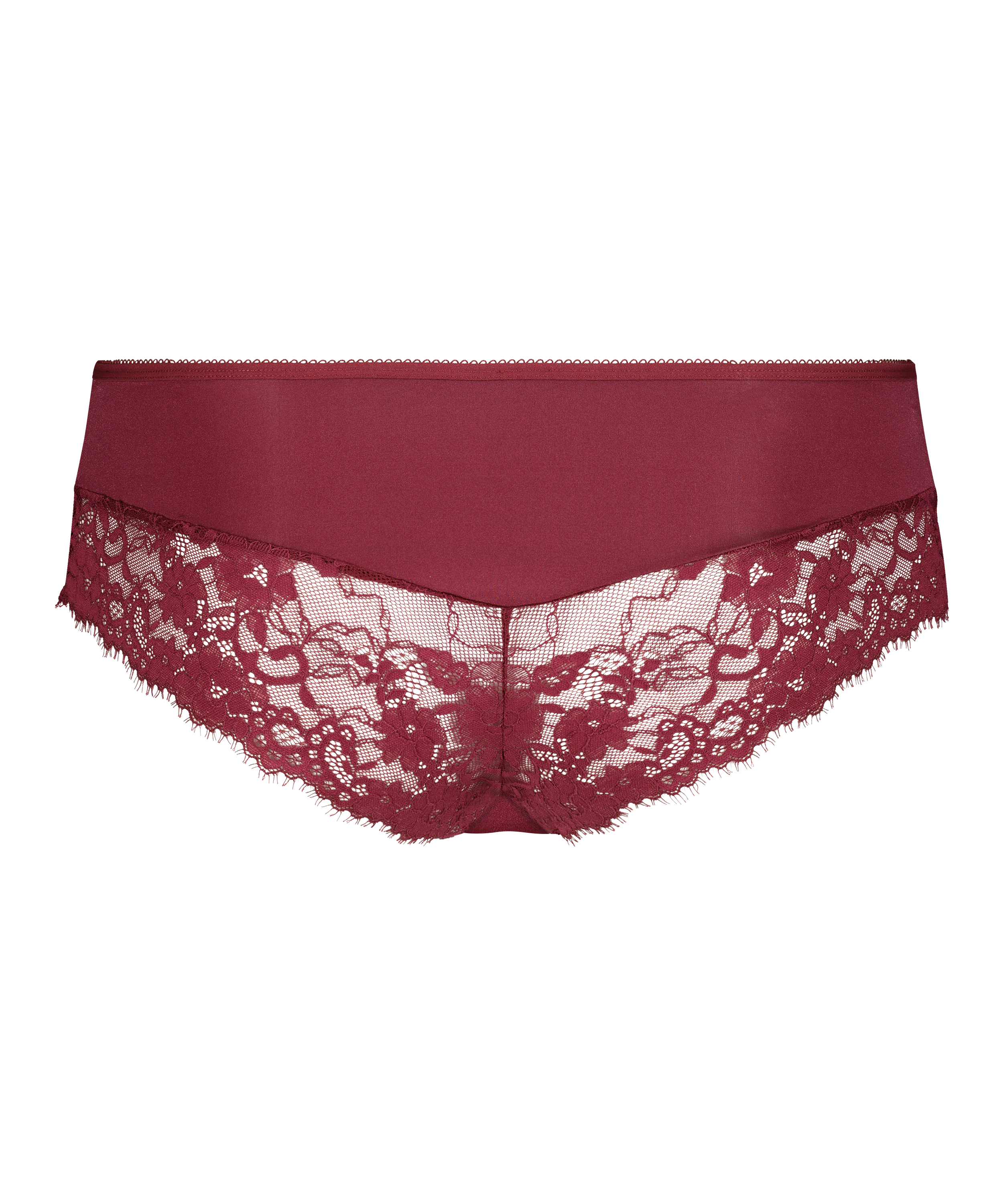 Slip brésilien Yvenne Curvy, Rouge, main