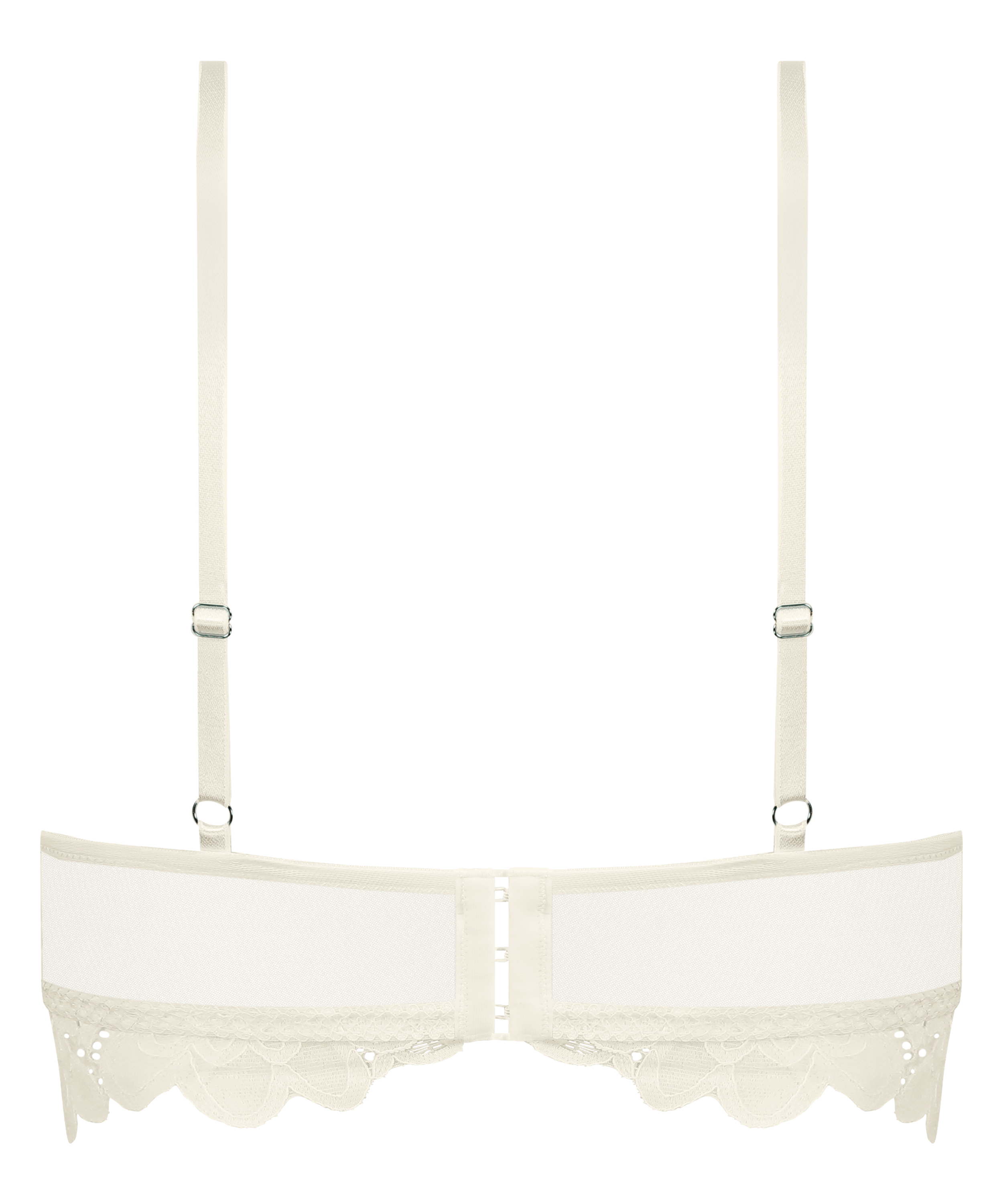 Soutien-gorge préformé sans armatures longline Shiloh, Blanc, main