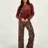 Ensemble de pyjama velours, marron