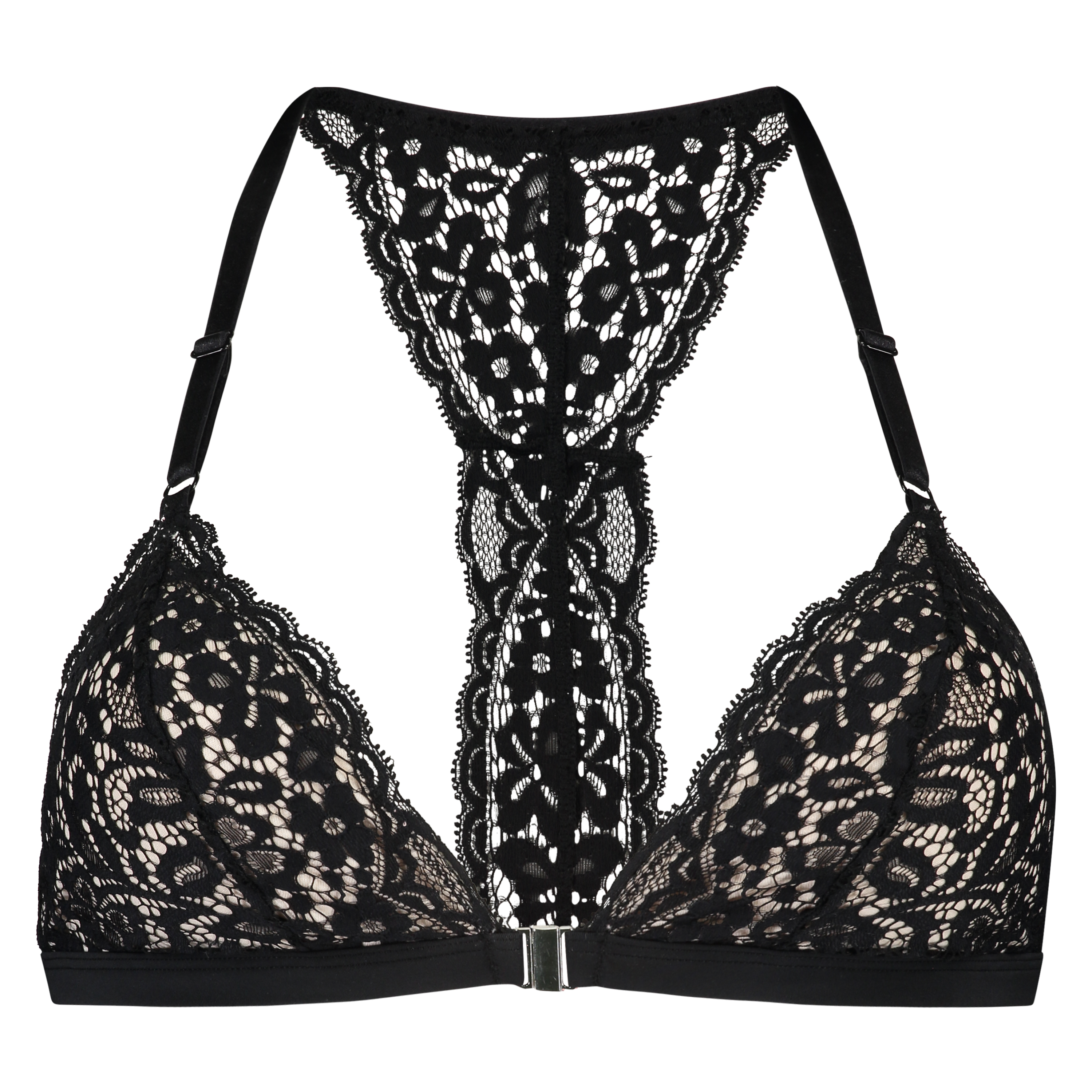 Brassière triangulaire moulée Rose, Noir, main